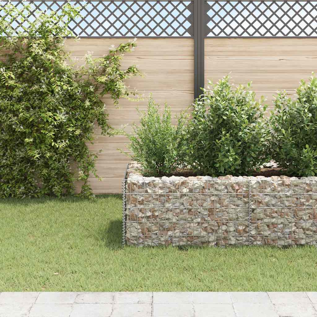 vidaXL Gabion Raised Bed Steel 360x90x50 cm