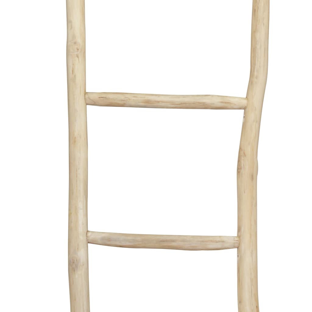 vidaXL Towel Ladder with 5 Rungs Teak 45x150 cm Natural