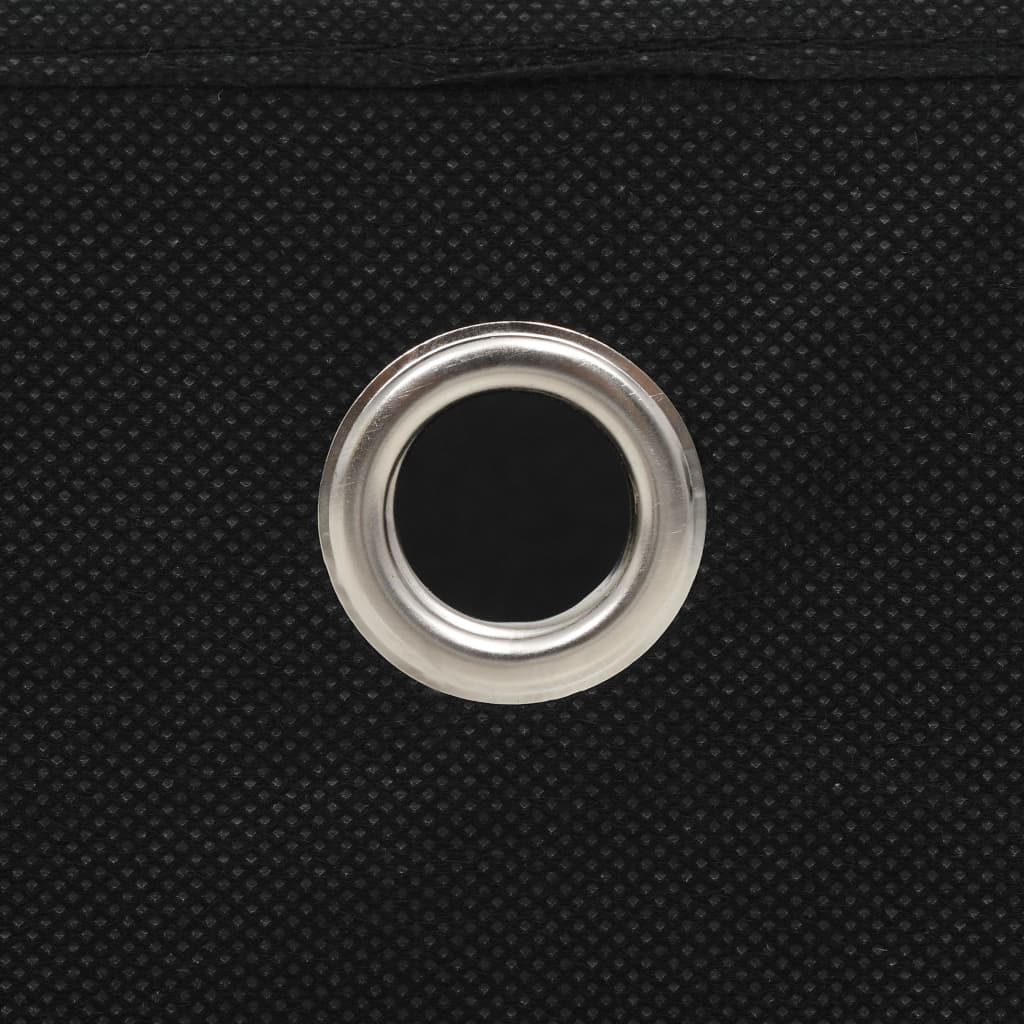 vidaXL Storage Boxes 4 pcs Non-woven Fabric 32x32x32 cm Black
