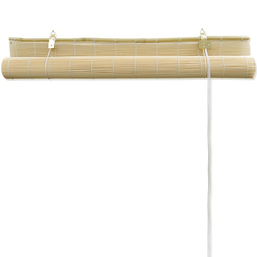 vidaXL Roller Blind Bamboo 150x160 cm Natural