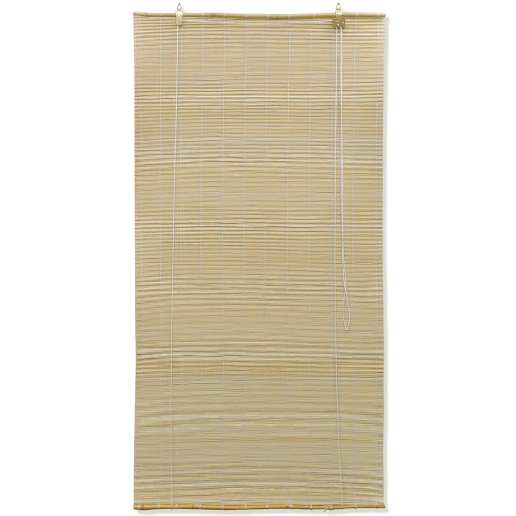 vidaXL Roller Blind Bamboo 80x220 cm Natural