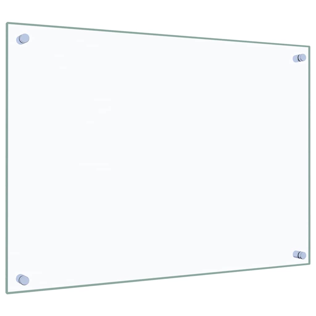 vidaXL Kitchen Backsplash Transparent 70 x 50 cm Tempered Glass