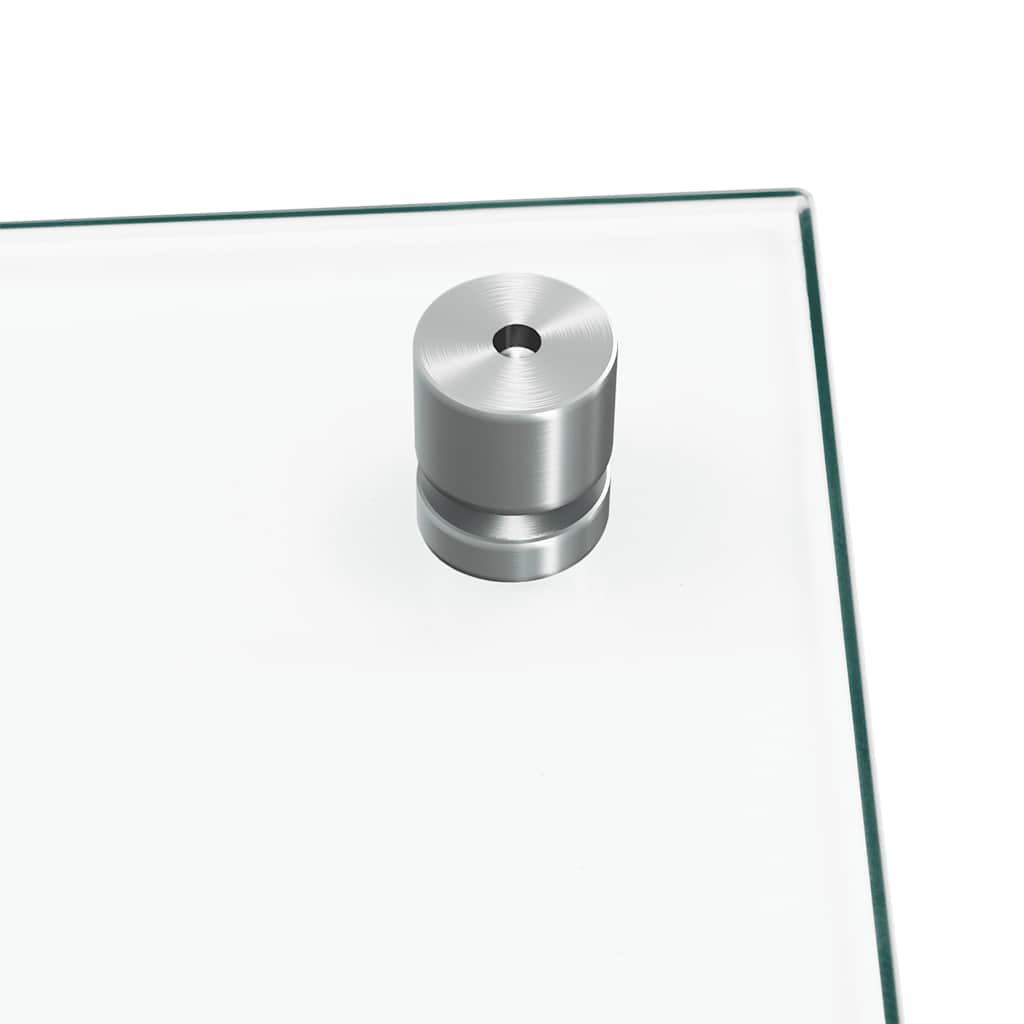 vidaXL Kitchen Backsplash Transparent 80 x 50 cm Tempered Glass