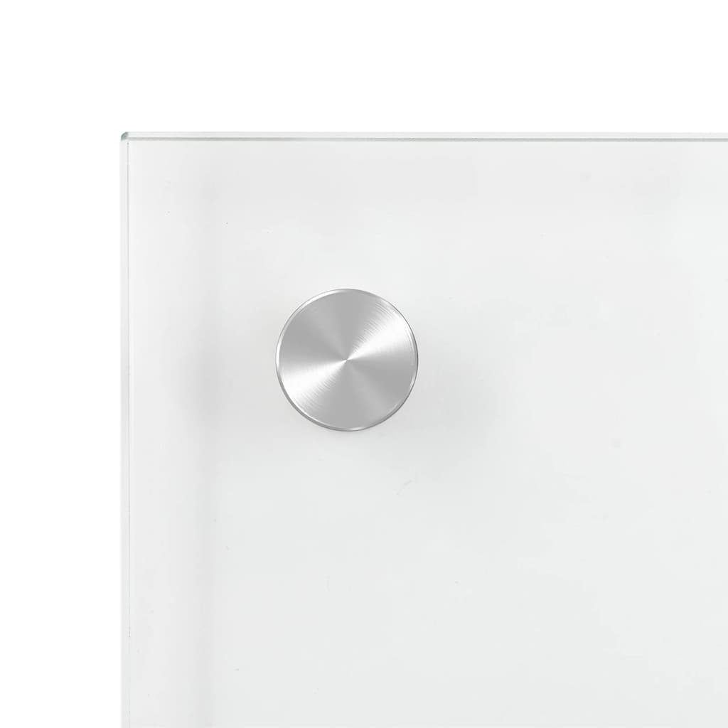 vidaXL Kitchen Backsplash Transparent 80 x 50 cm Tempered Glass