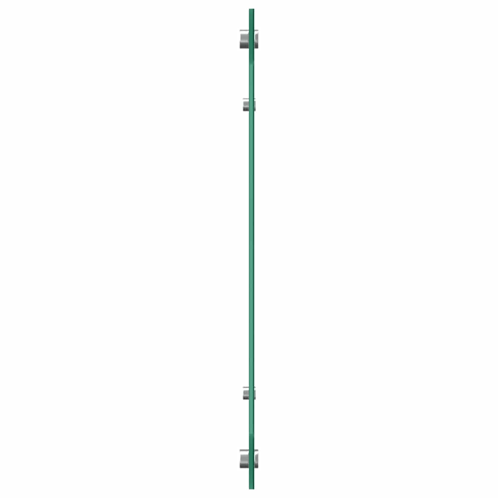 vidaXL Kitchen Backsplash Transparent 90 x 50 cm Tempered Glass