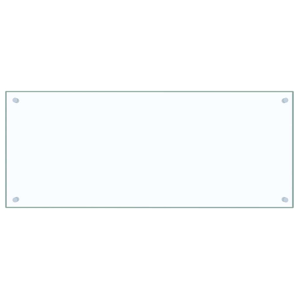 vidaXL Kitchen Backsplash Transparent 100 x 40 cm Tempered Glass