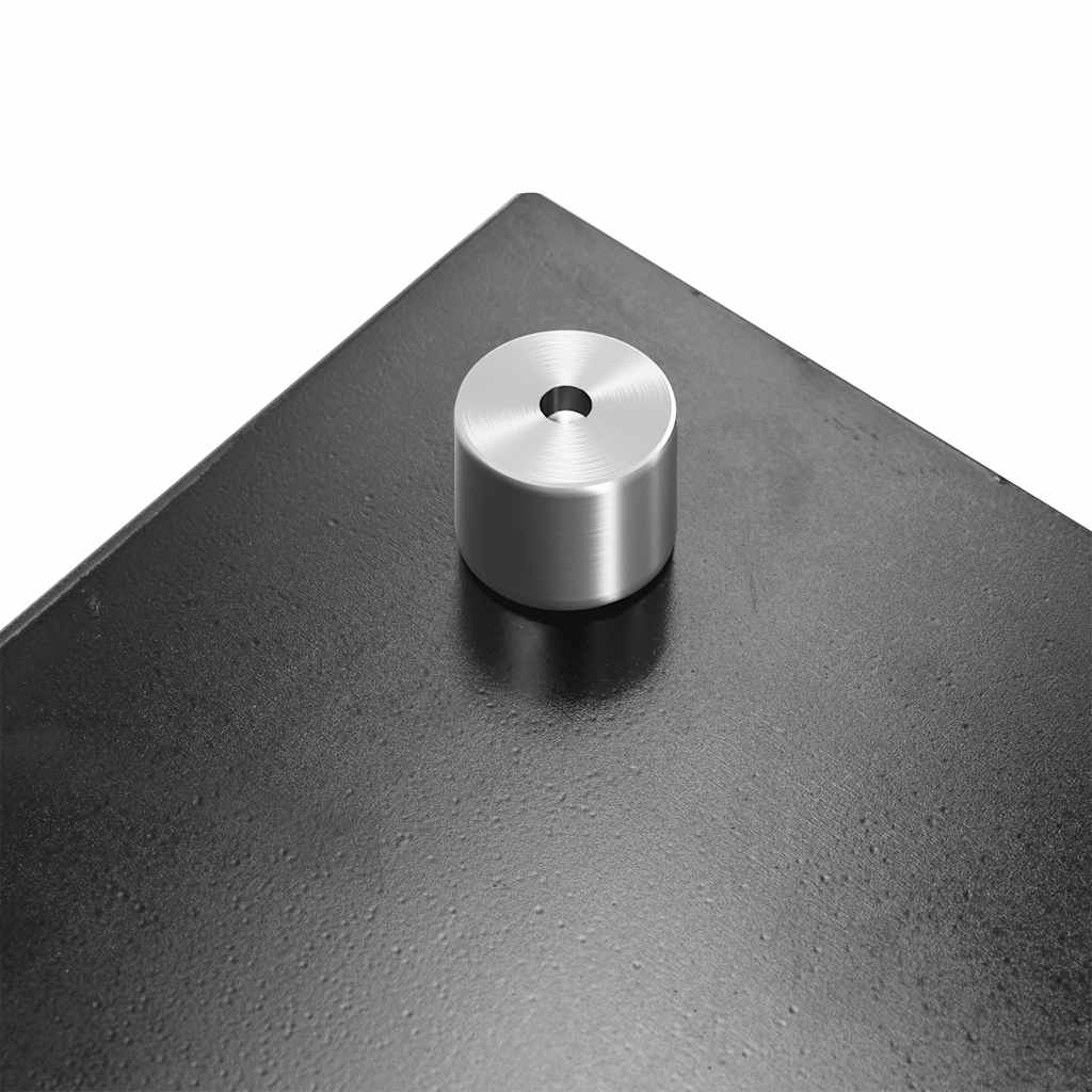 vidaXL Kitchen Backsplash Black 80 x 40 cm Tempered Glass