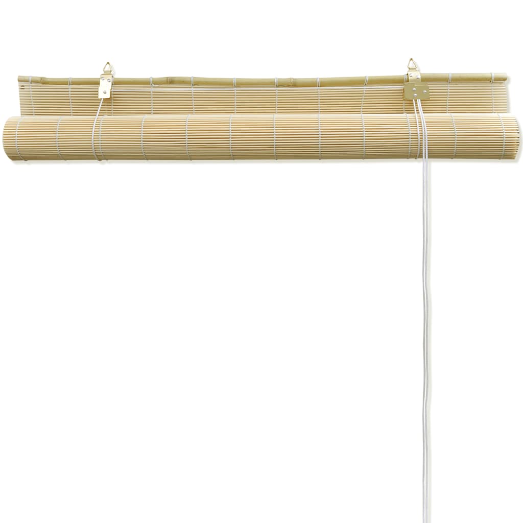 vidaXL Natural Bamboo Roller Blinds 120 x 160 cm