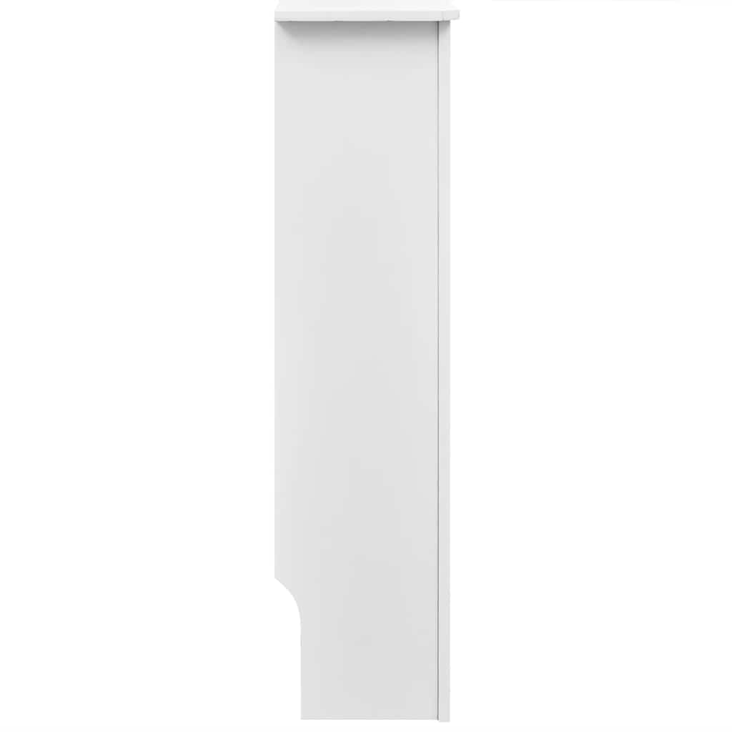 White MDF Radiator Cover Heating Cabinet 112 cm