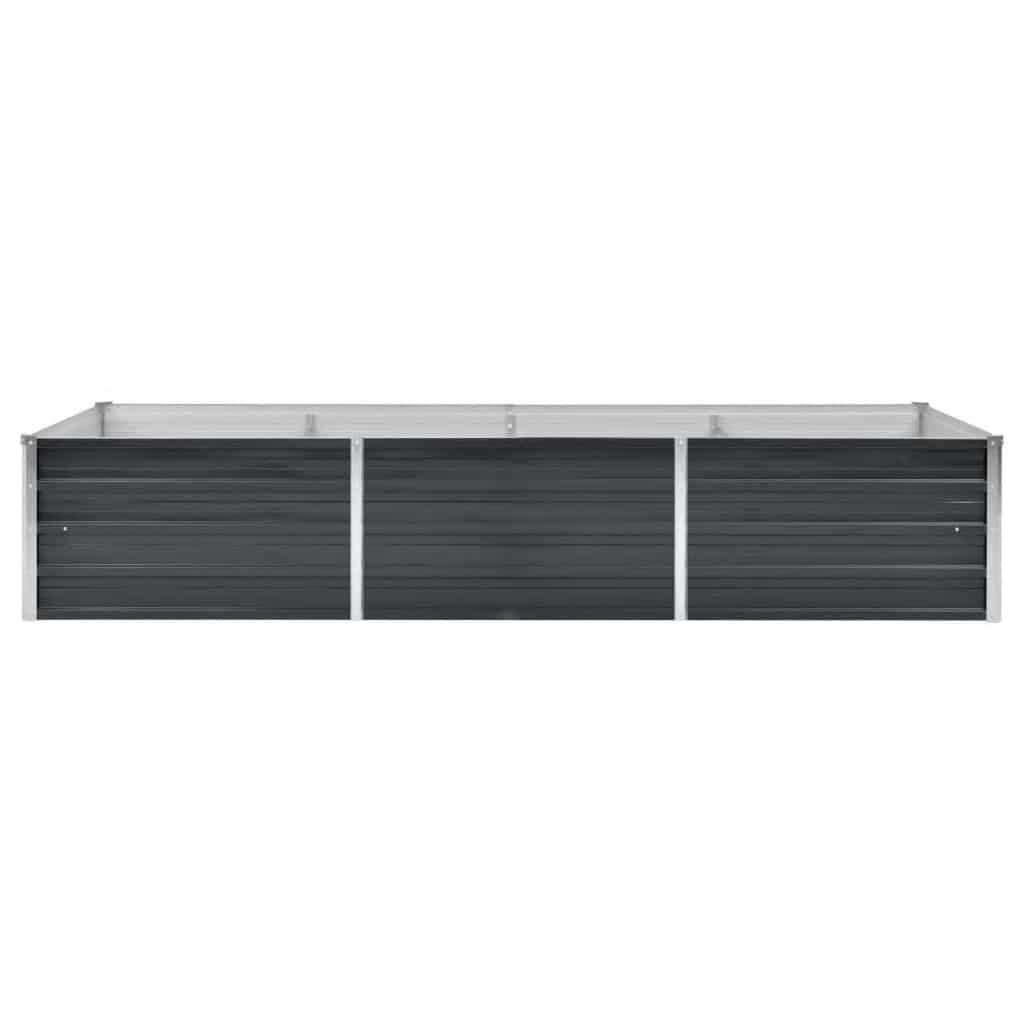 vidaXL Garden Raised Bed Anthracite 240x80x45 cm Galvanised Steel