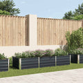 vidaXL Garden Raised Bed Anthracite 240x80x45 cm Galvanised Steel