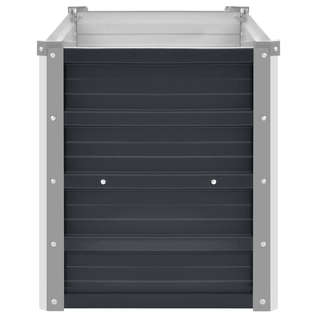 vidaXL Garden Raised Bed Anthracite 100x40x45 cm Galvanised Steel