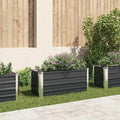 vidaXL Garden Raised Bed Anthracite 100x40x45 cm Galvanised Steel