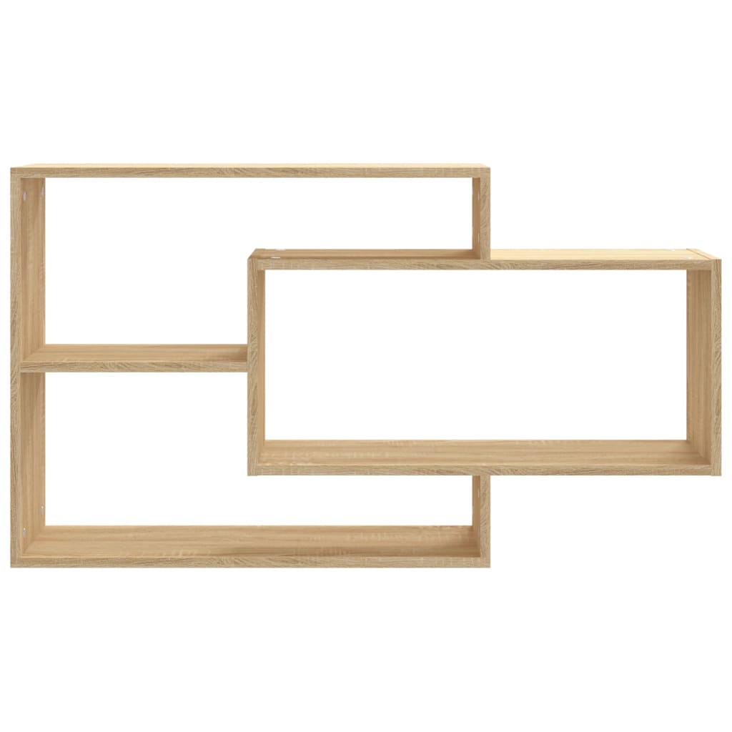 vidaXL Wall Shelf Sonoma Oak 104x20x58.5 cm Engineered Wood