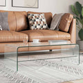 vidaXL Coffee Table Clear 98x45x31 cm Tempered Glass