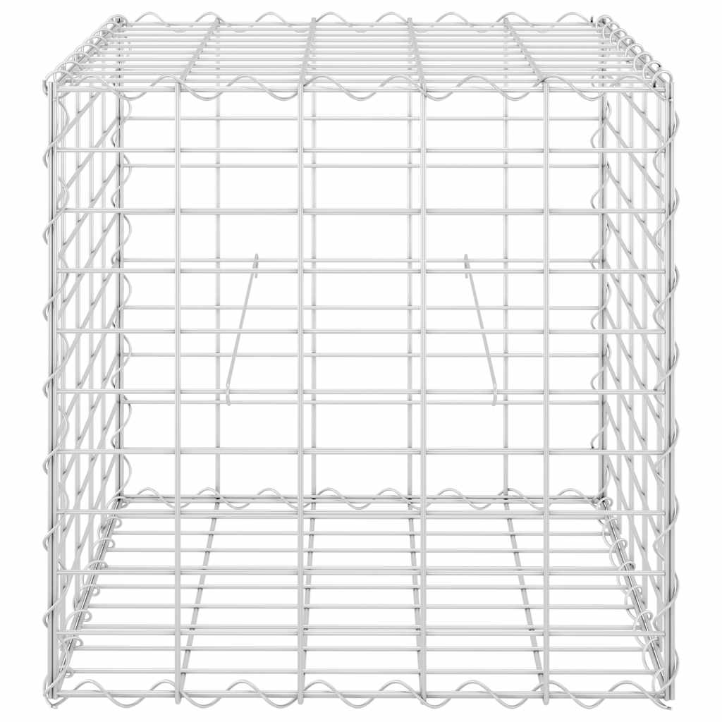 vidaXL Cube Gabion Raised Bed Steel Wire 50x50x50 cm