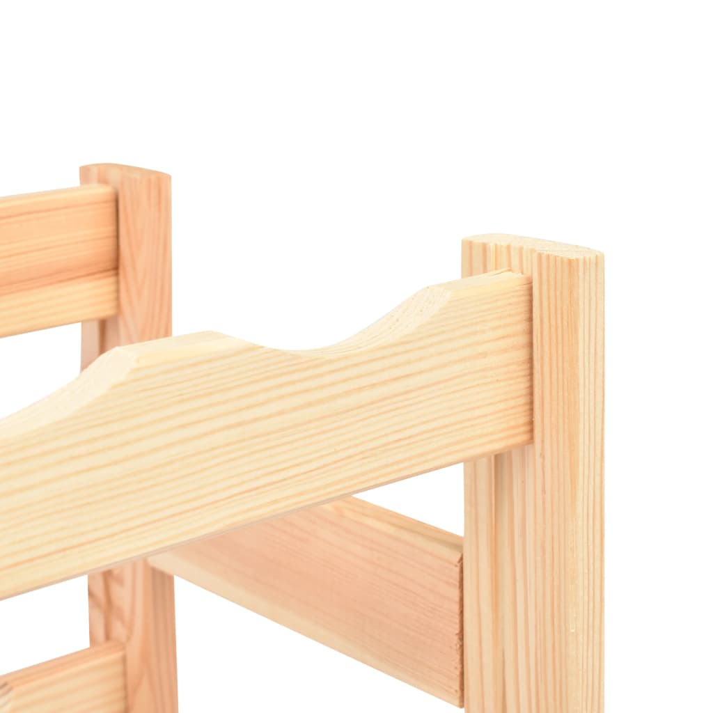 vidaXL Wine Rack for 42 Bottles Pinewood