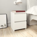 vidaXL Bedside Cabinet White 30x30x40 cm Engineered Wood