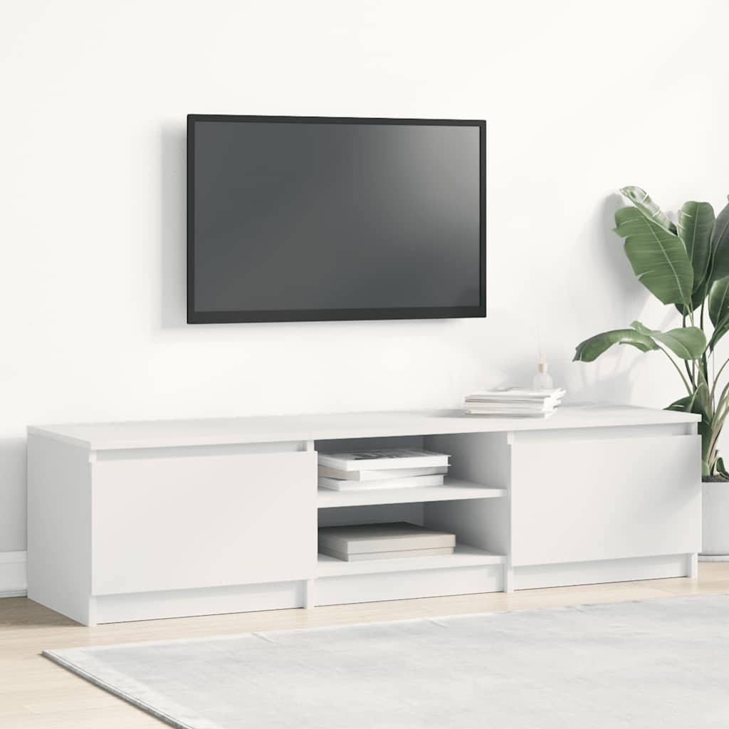 vidaXL TV Cabinet White 140x40x35.5 cm Engineered Wood