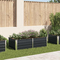 vidaXL Raised Garden Bed 160x80x45 cm Galvanised Steel Anthracite