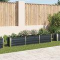 vidaXL Garden Raised Bed Galvanised Steel 240x40x45 cm Anthracite