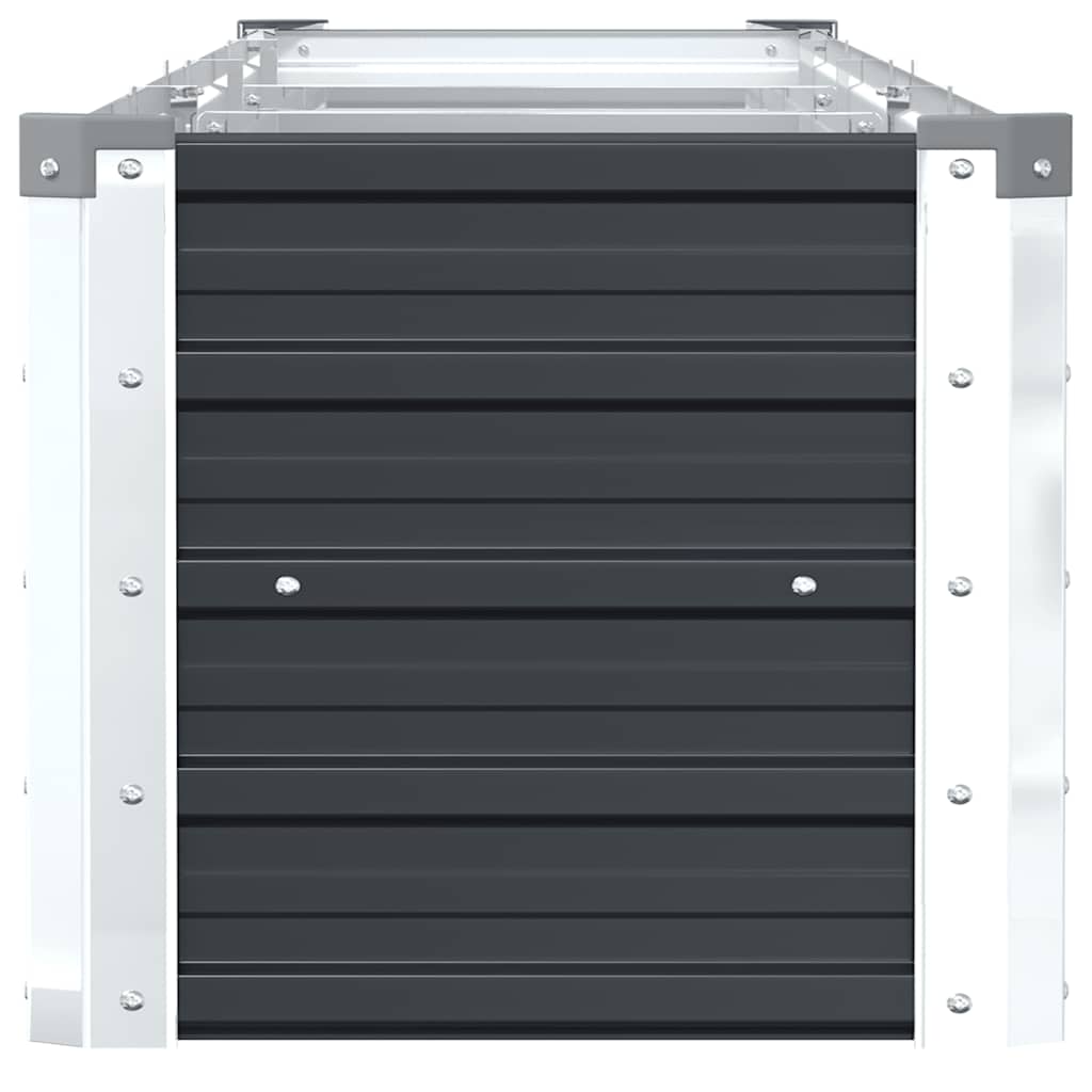 vidaXL Garden Raised Bed Galvanised Steel 320x40x45 cm Anthracite