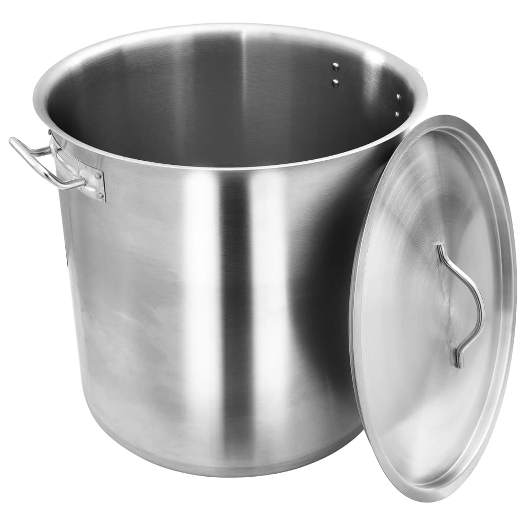vidaXL Stock Pot 50 L 40x40 cm Stainless Steel