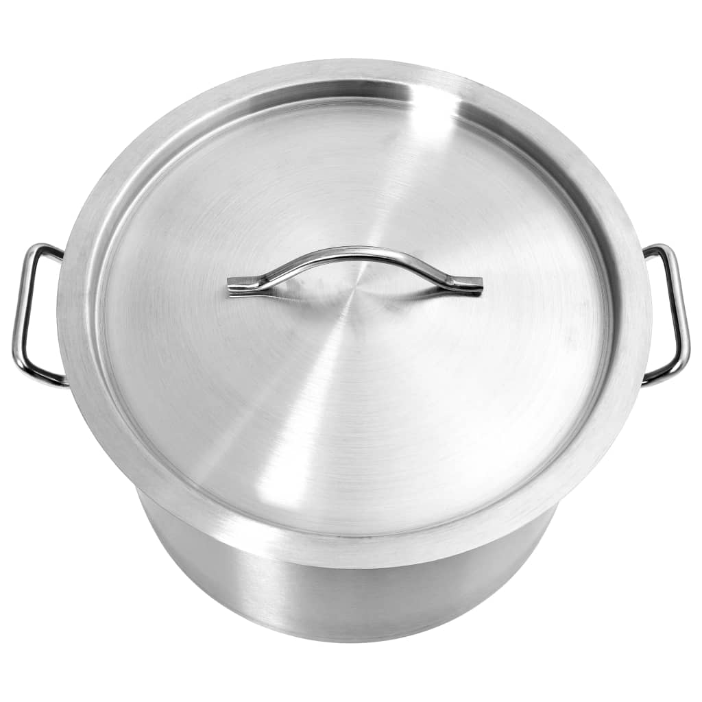 vidaXL Stock Pot 24 L 36x24 cm Stainless Steel