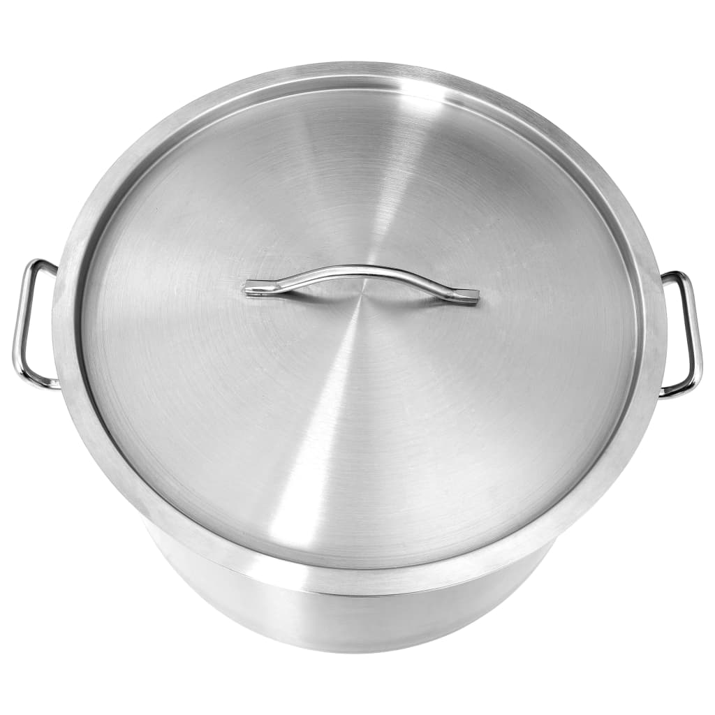 vidaXL Stock Pot 44 L 45x28 cm Stainless Steel