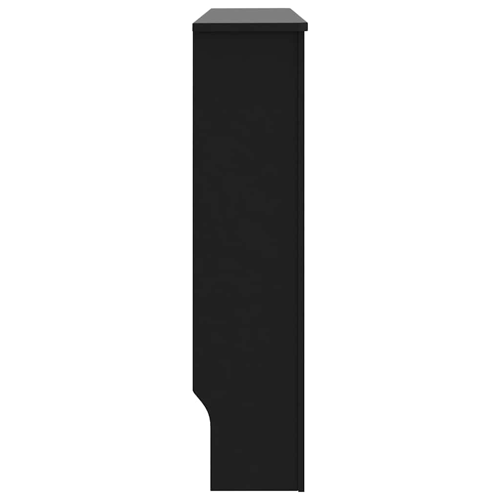 vidaXL Radiator Cover Black 112x19x81.5 cm MDF