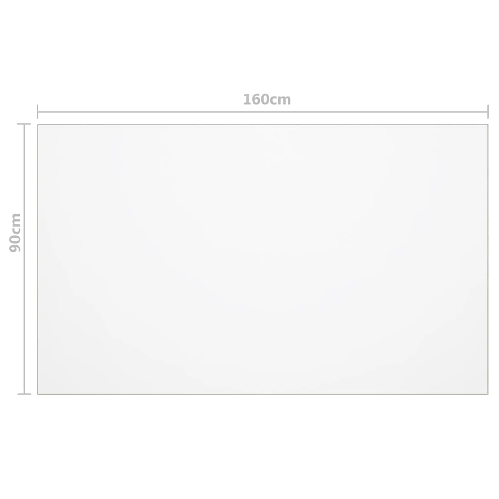 vidaXL Table Protector Transparent 160x90 cm 1.6 mm PVC