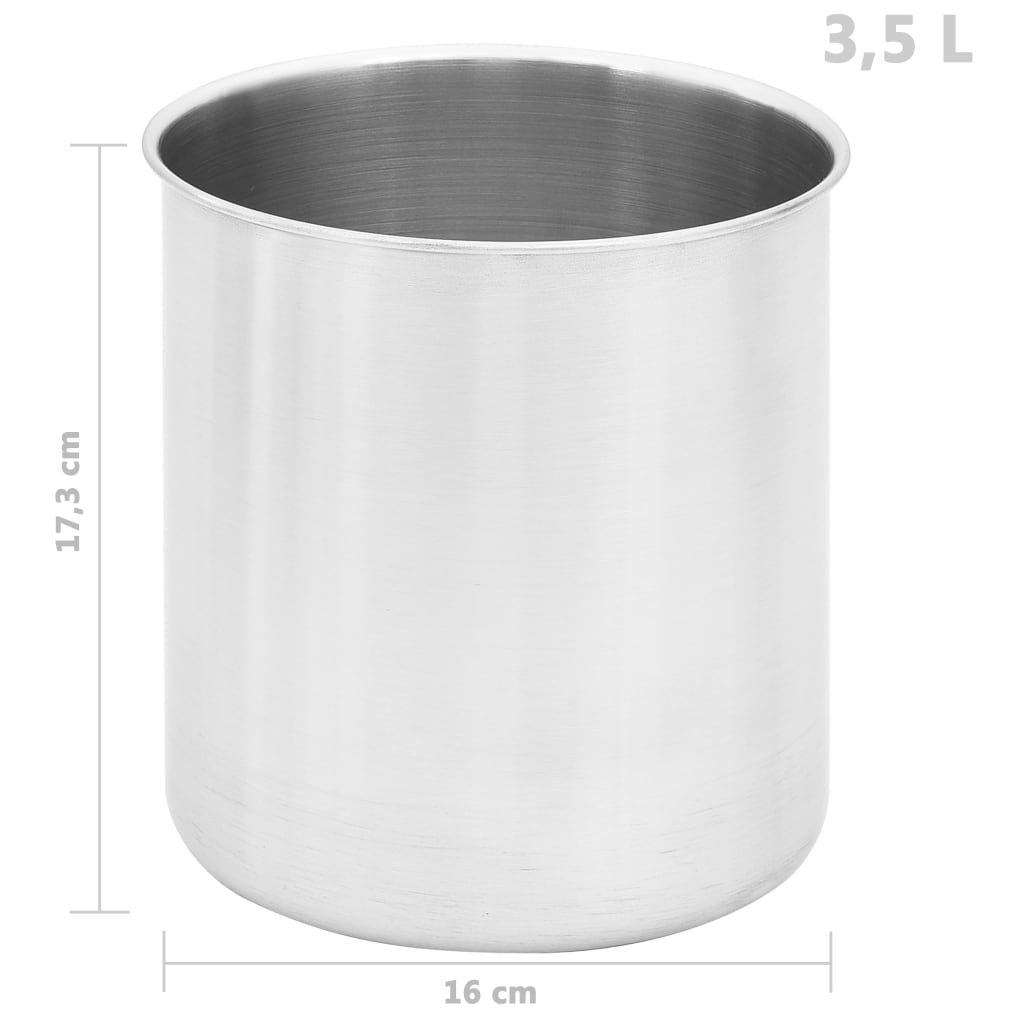 vidaXL Sauce Dispenser Stainless Steel 3 x 3.5 L