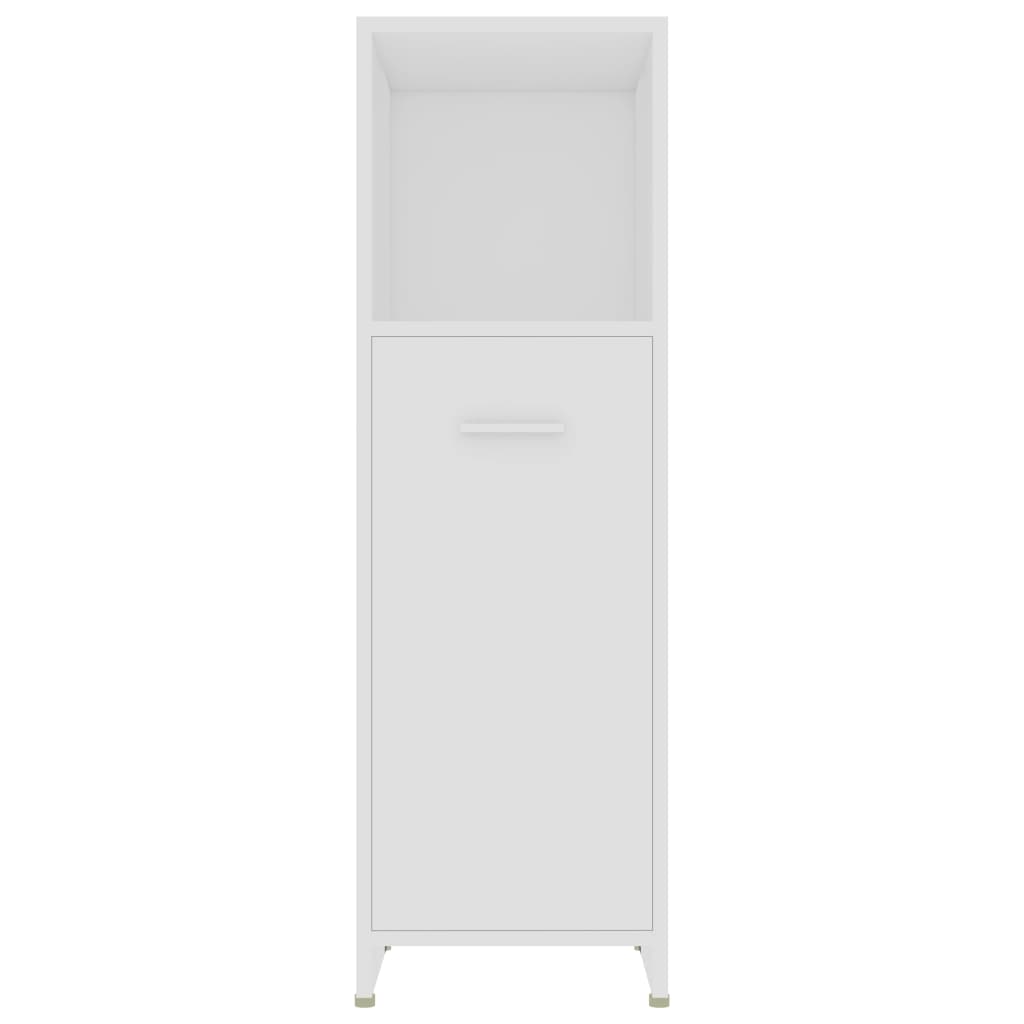vidaXL Bathroom Cabinet White 30x30x95 cm Engineered Wood