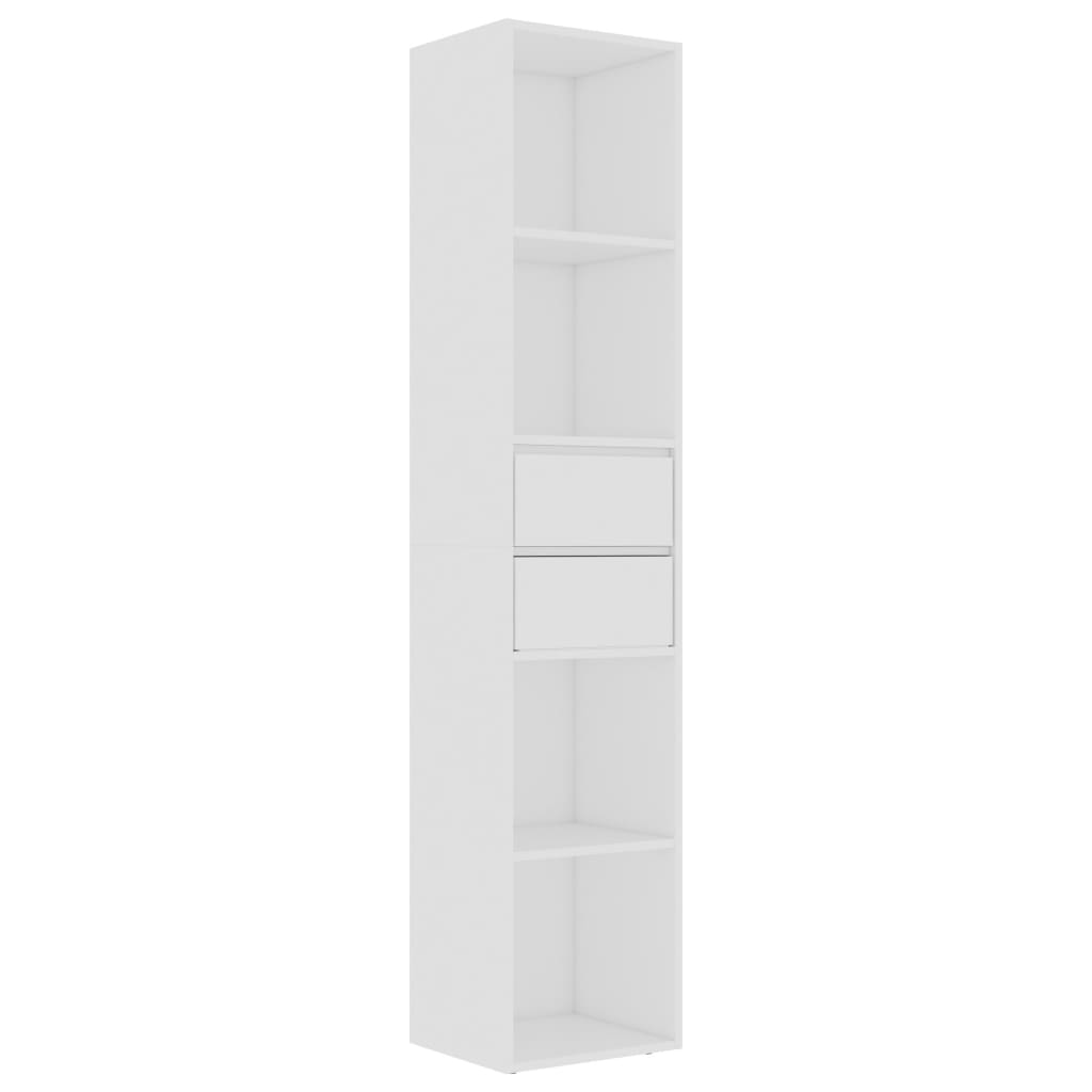vidaXL Book Cabinet White 36x30x171 cm Engineered Wood