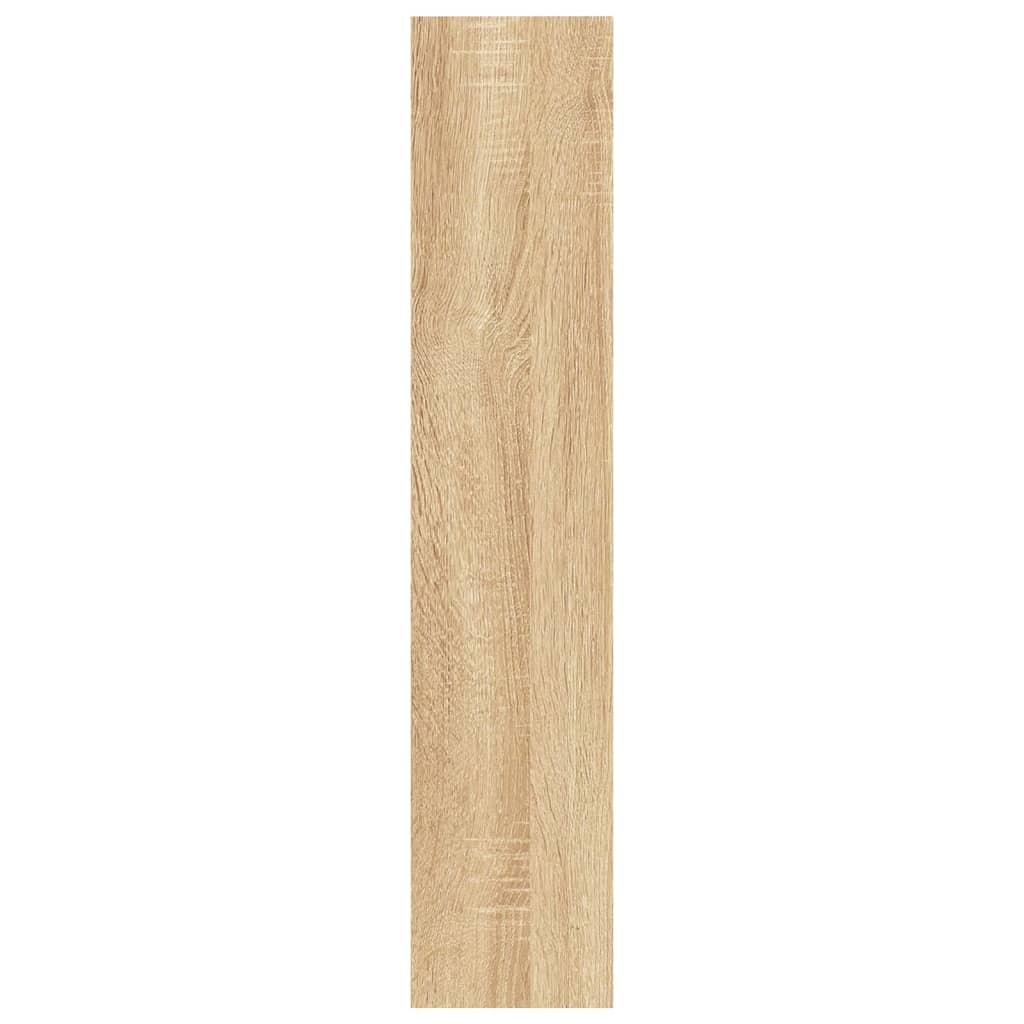 vidaXL Wall Shelf Sonoma Oak 90x16x78 cm Engineered Wood