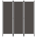 vidaXL 3-Panel Room Divider Anthracite 150x180 cm