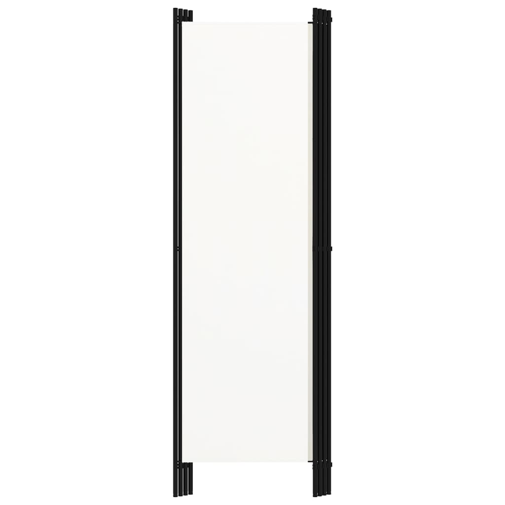 vidaXL 4-Panel Room Divider White 200x180 cm