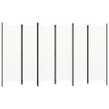 vidaXL 6-Panel Room Divider White 300x180 cm