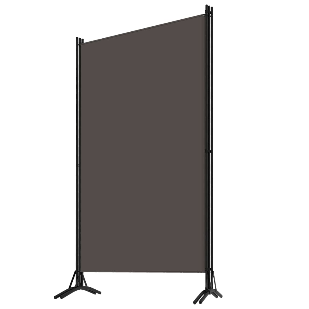 vidaXL 3-Panel Room Divider Anthracite 260x180 cm