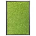 vidaXL Doormat Washable Green 40x60 cm