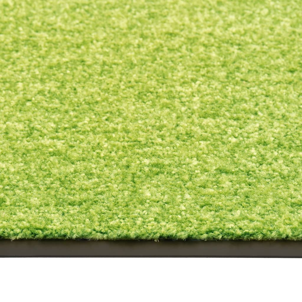 vidaXL Doormat Washable Green 40x60 cm