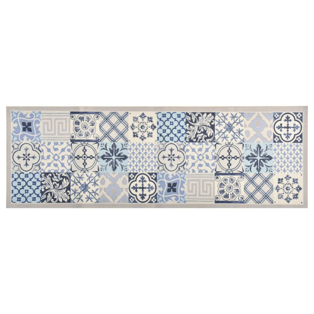 vidaXL Kitchen Floor Mat Washable Mosaic 45x150 cm