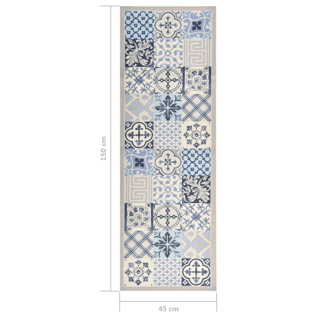 vidaXL Kitchen Floor Mat Washable Mosaic 45x150 cm
