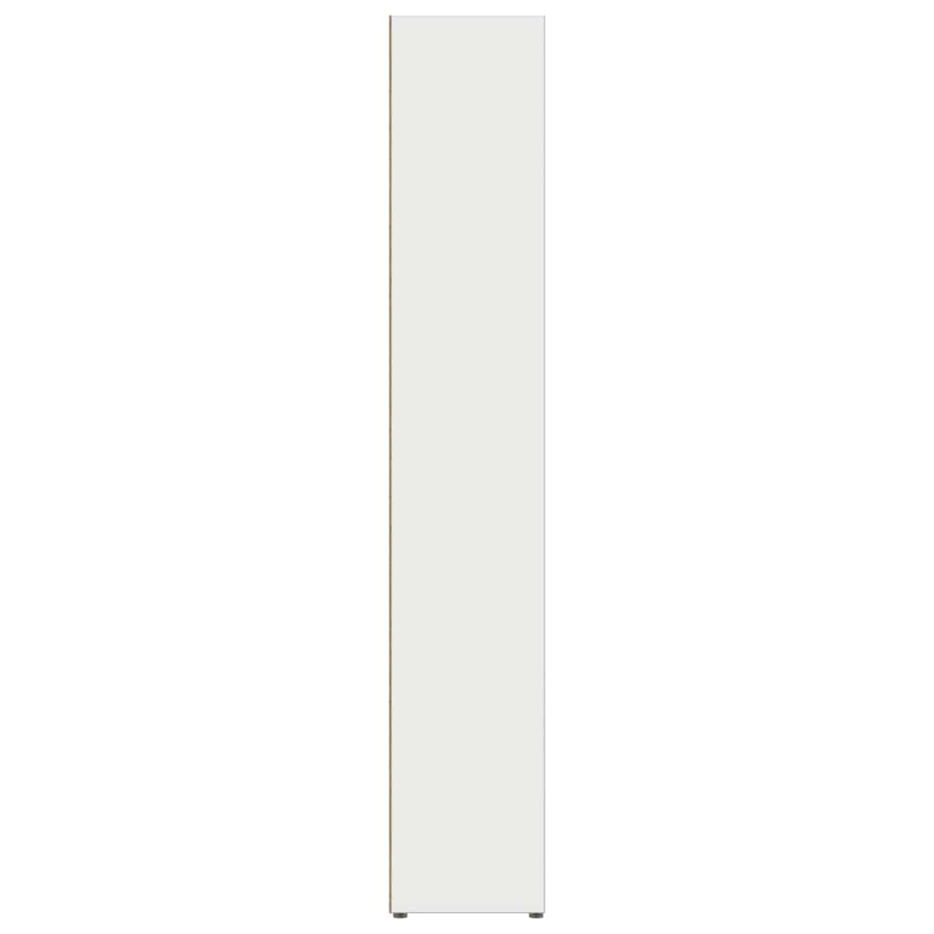 vidaXL CD Cabinets 2 pcs White 21x16x93.5 cm Engineered Wood