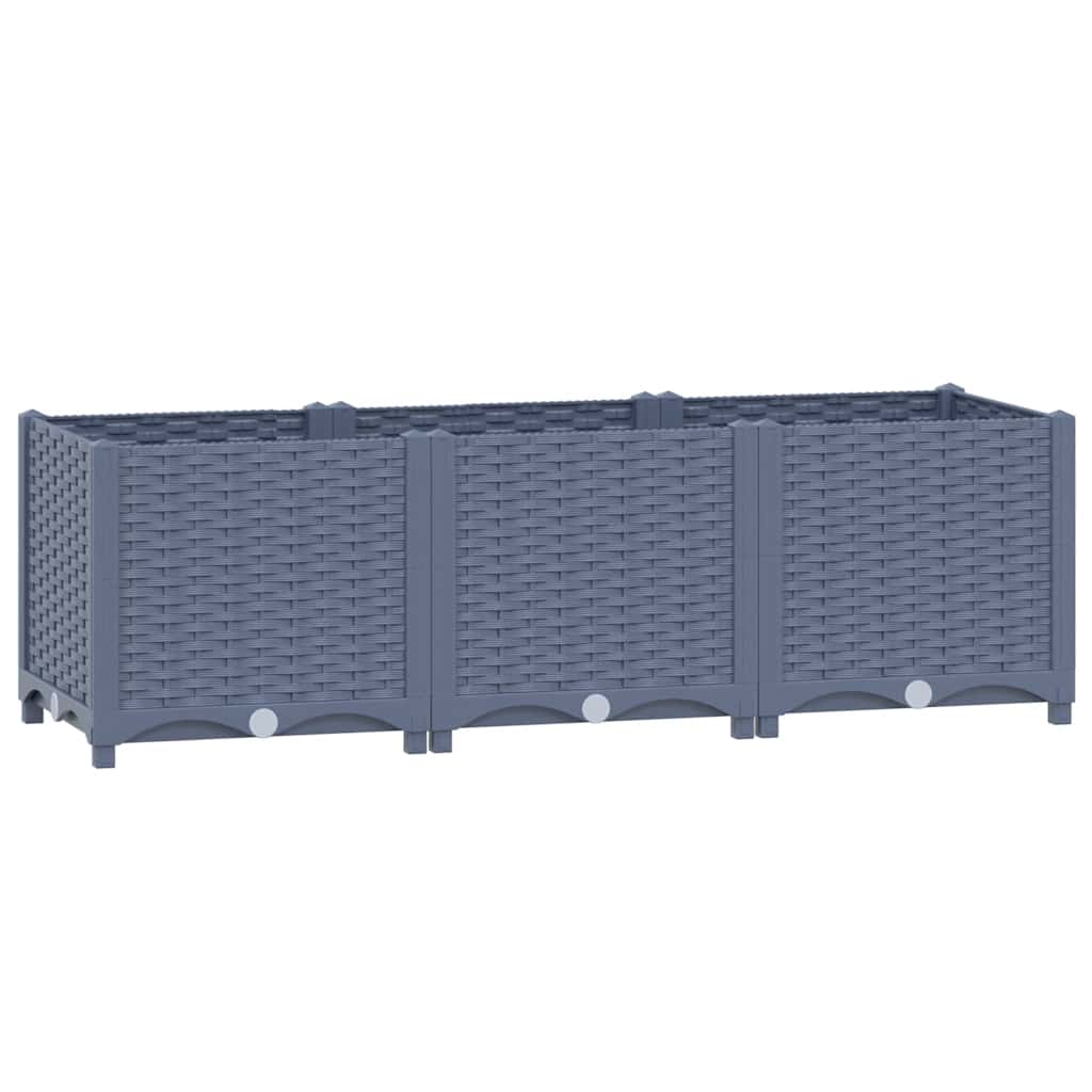 vidaXL Raised Bed 120x40x38 cm Polypropylene