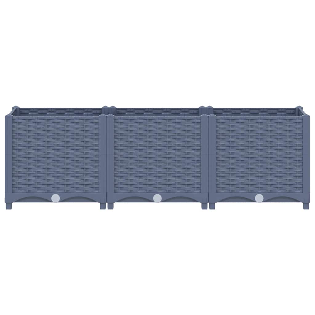 vidaXL Raised Bed 120x40x38 cm Polypropylene