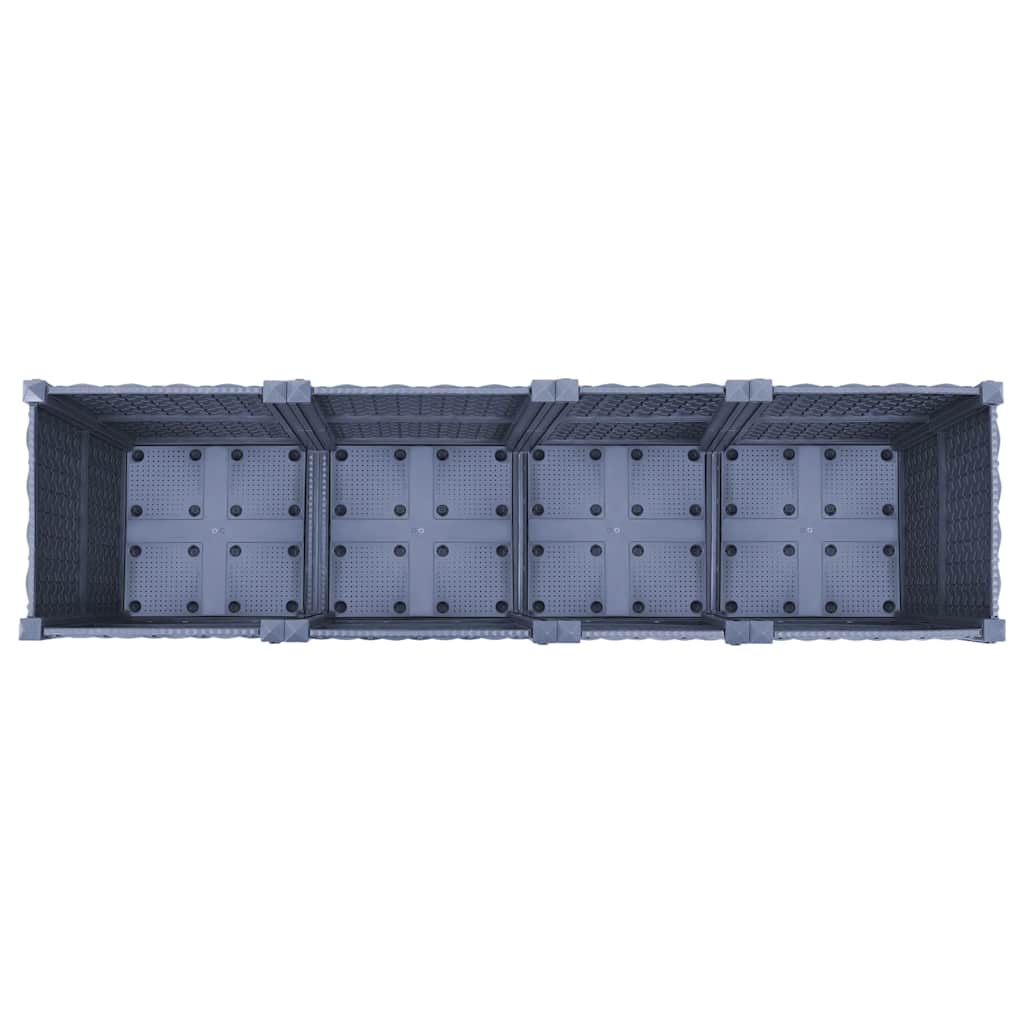 vidaXL Raised Bed 160x40x38 cm Polypropylene
