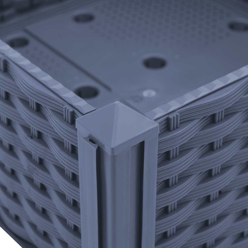 vidaXL Raised Bed 160x40x38 cm Polypropylene