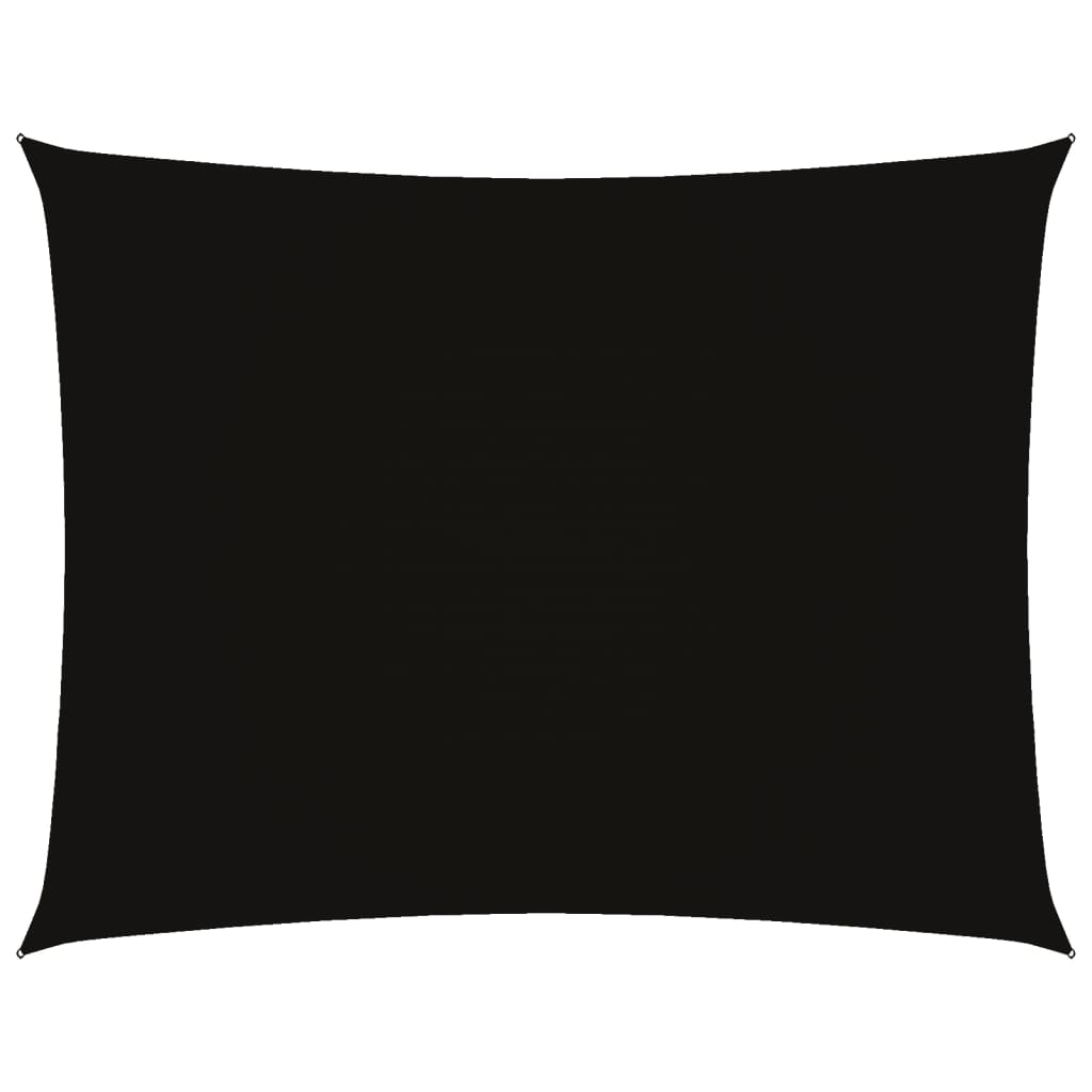 vidaXL Sunshade Sail Oxford Fabric Rectangular 3x4.5 m Black