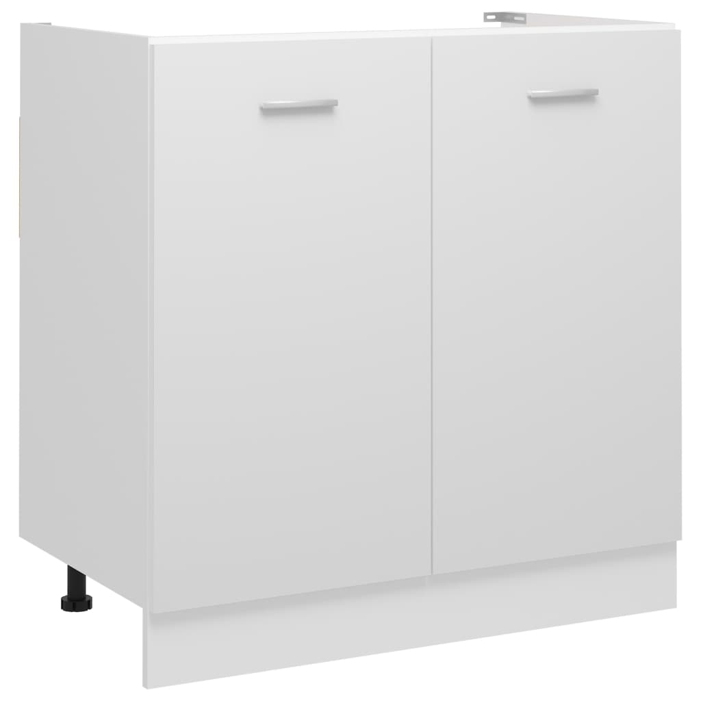 vidaXL Sink Bottom Cabinet Lyon White 80x46x81.5 cm Engineered Wood
